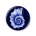 Blue Spiral Shell Badge