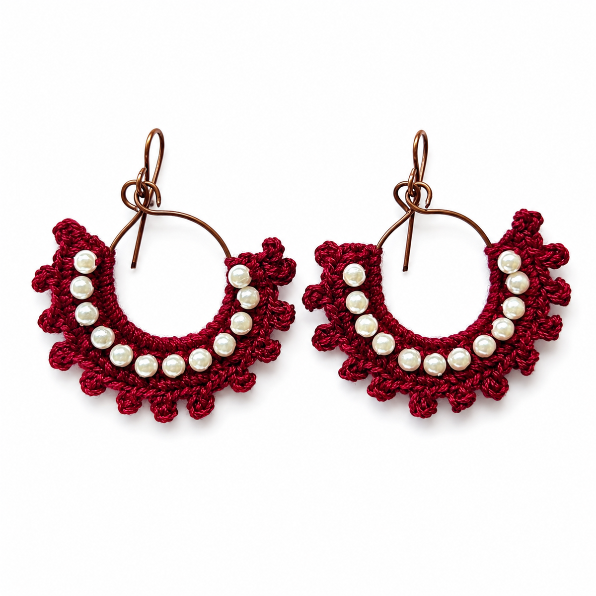 Pearl Hoop Earrings