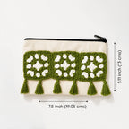 Olive Blossom Granny Pouch