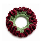 Scrunchie | Burgundy Wine & Sage Green