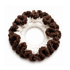 Scrunchie | Chocolate Brown & Ivory Cream
