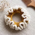 Scrunchie | Mustard Gold & Ivory