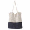 Two-Tone Crochet Tote Bag