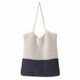 Two-Tone Crochet Tote Bag