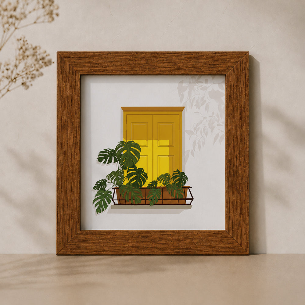 Yellow Window Frame